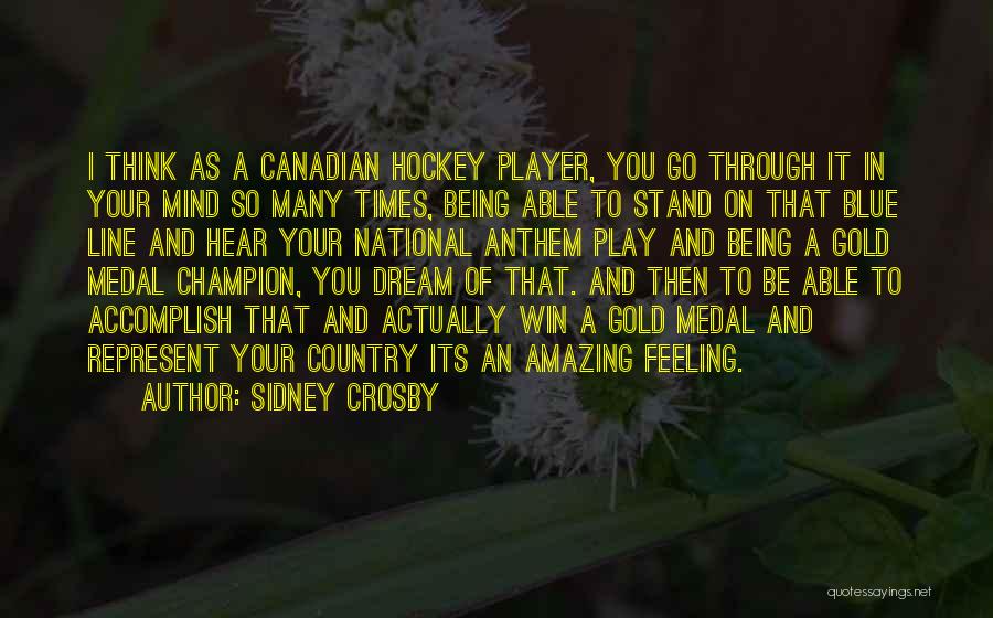 Blue Line Quotes By Sidney Crosby