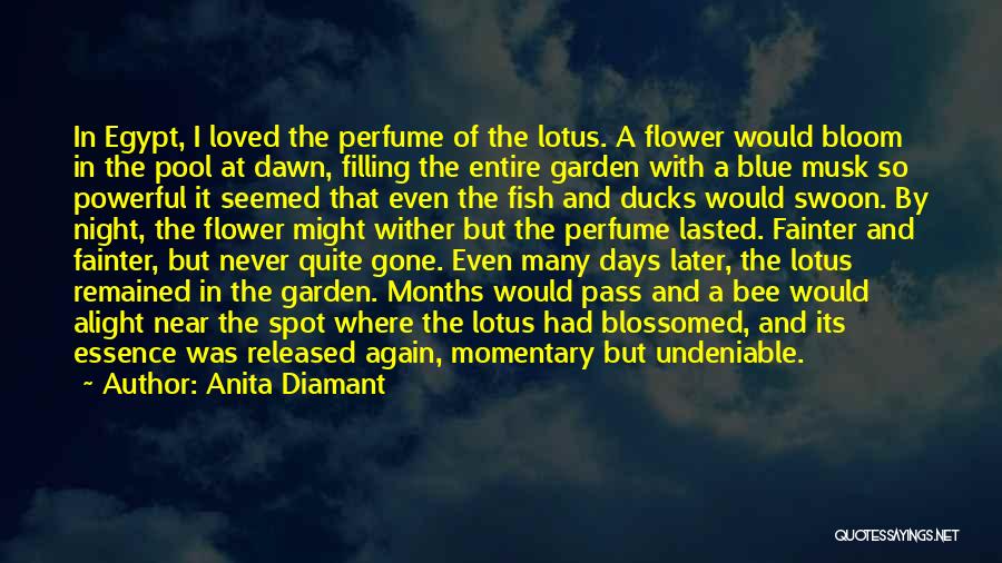 Blue Lotus Flower Quotes By Anita Diamant