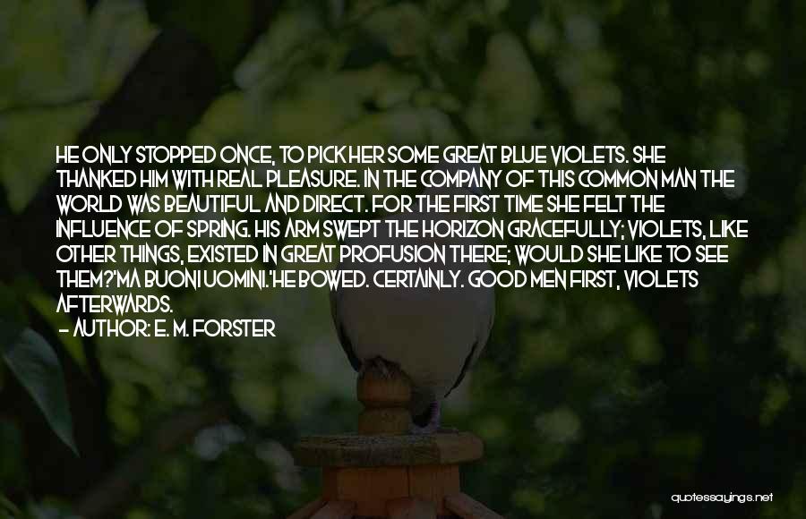 Blue Man Quotes By E. M. Forster