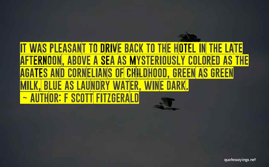 Blue Sea Quotes By F Scott Fitzgerald