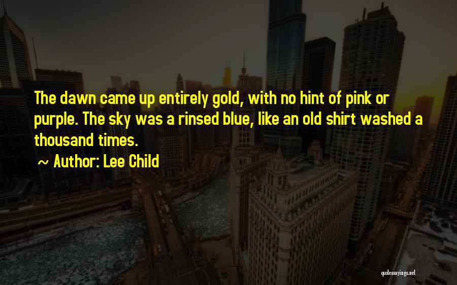 Blue Shirt Quotes By Lee Child