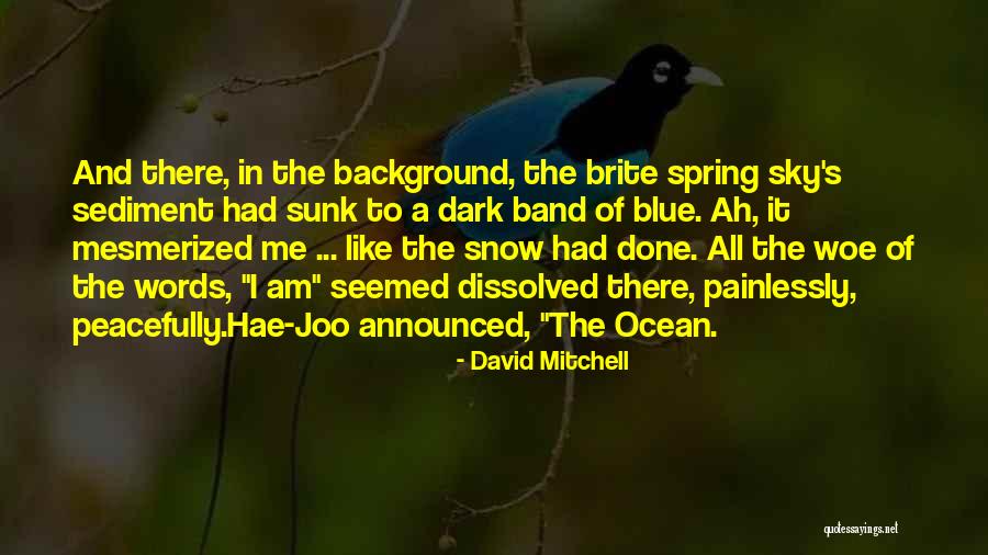 Blue Sky And Ocean Quotes By David Mitchell Blue Sky And Ocean Quotes By David Mitchell