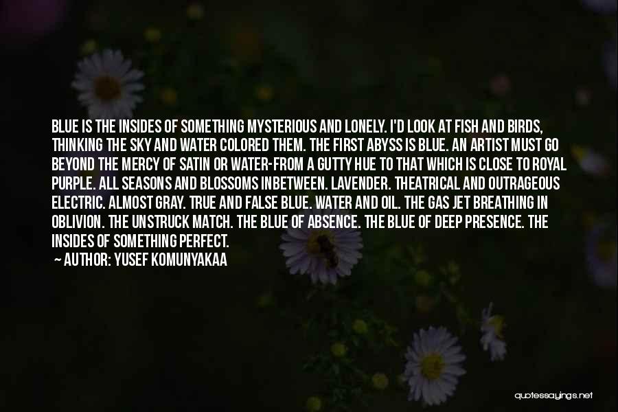 Blue Sky And Water Quotes By Yusef Komunyakaa