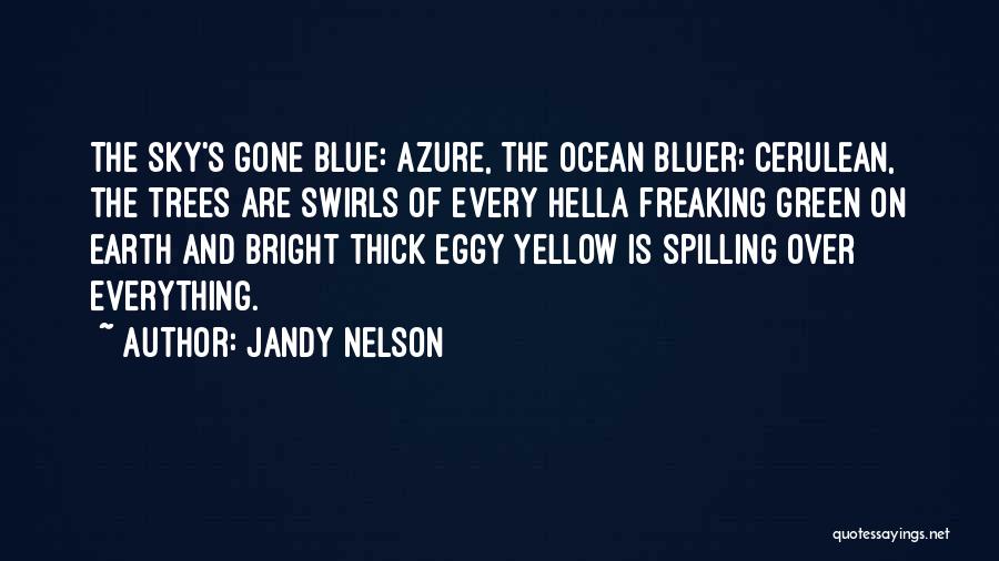 Blue Sky Ocean Quotes By Jandy Nelson