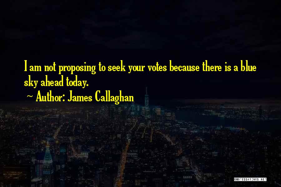 Blue Sky Quotes By James Callaghan