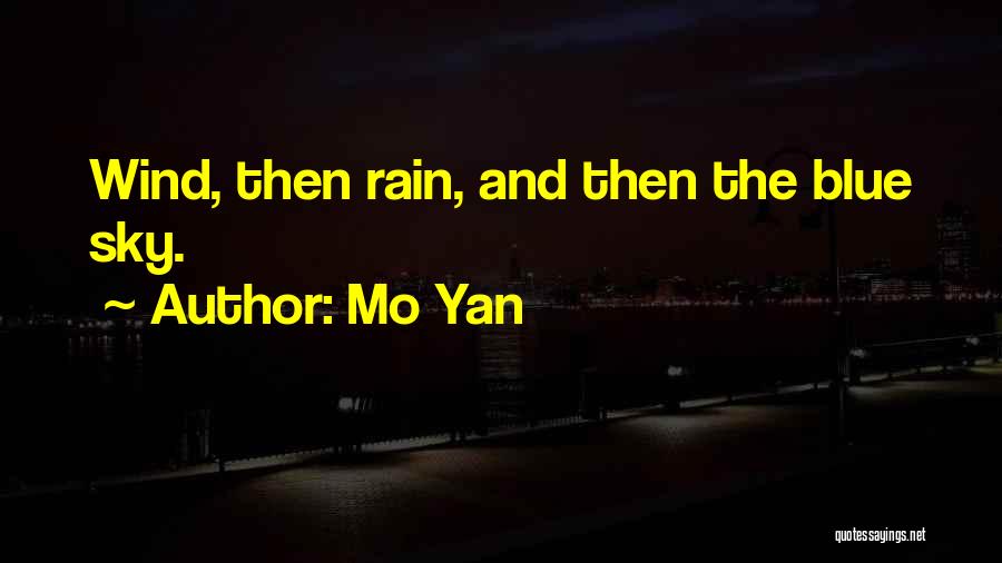 Blue Sky Quotes By Mo Yan