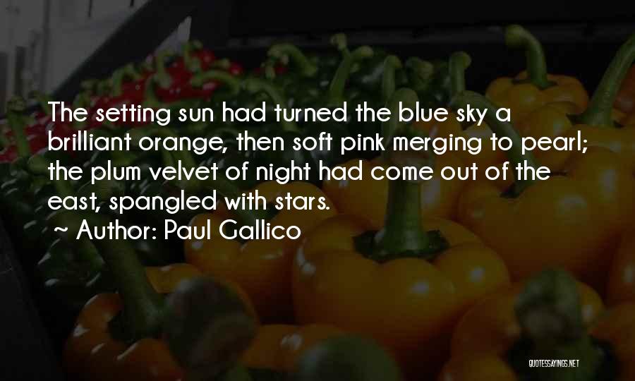 Blue Sky Sunset Quotes By Paul Gallico