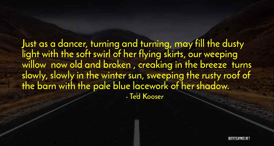 Blue Willow Quotes By Ted Kooser Blue Willow Quotes By Ted Kooser