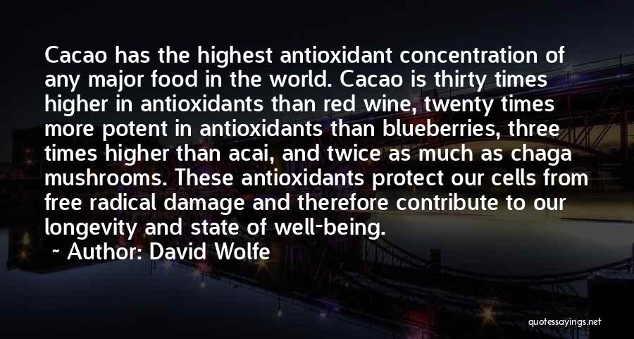 Blueberries Quotes By David Wolfe