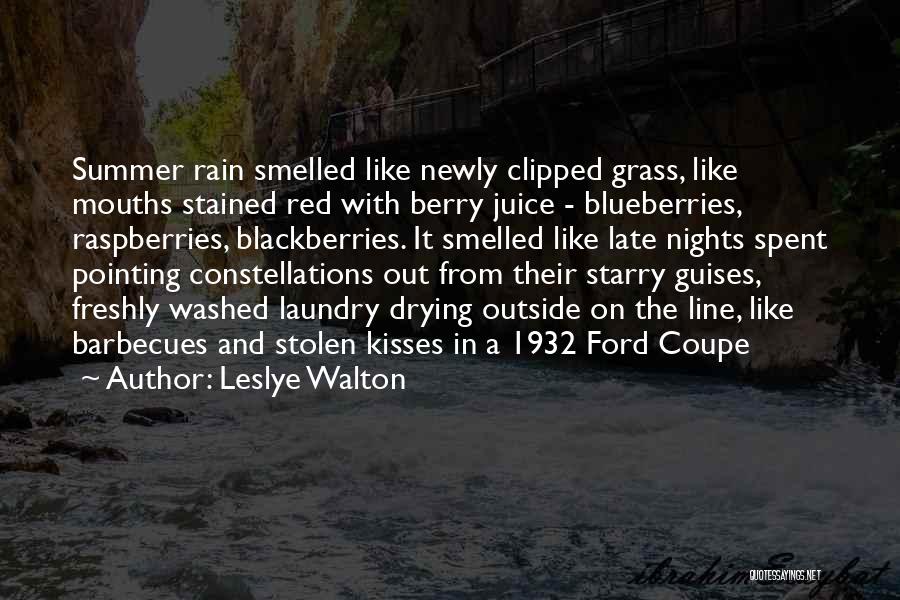 Blueberries Quotes By Leslye Walton