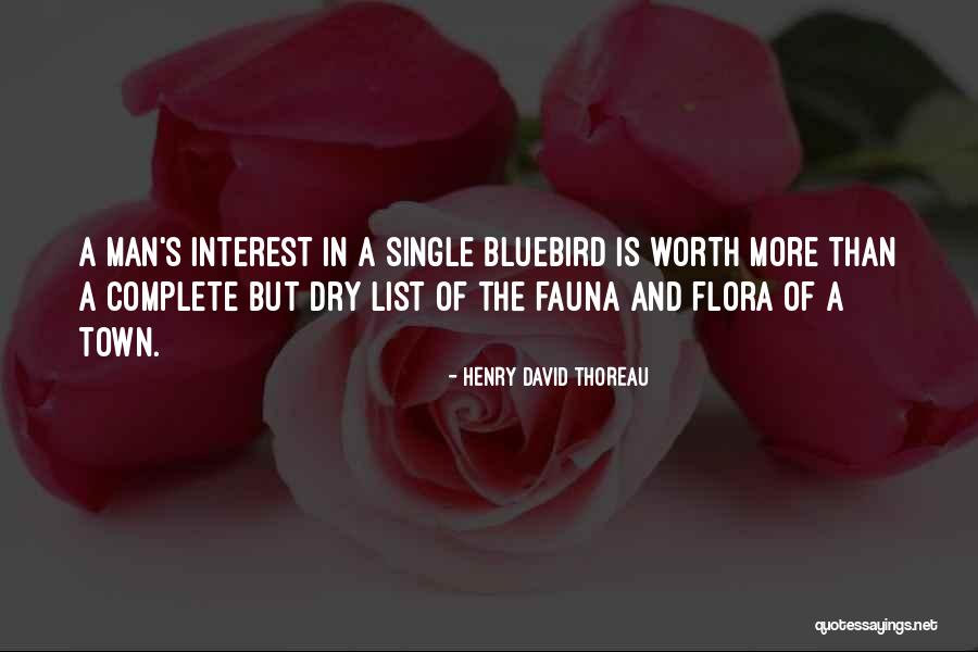 Bluebird Quotes By Henry David Thoreau