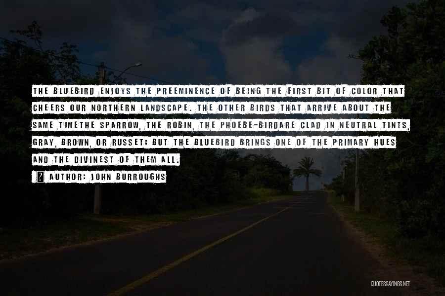 Bluebird Quotes By John Burroughs Bluebird Quotes By John Burroughs