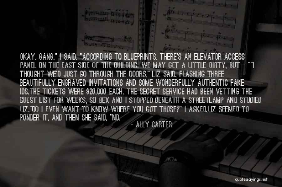 Blueprints Quotes By Ally Carter