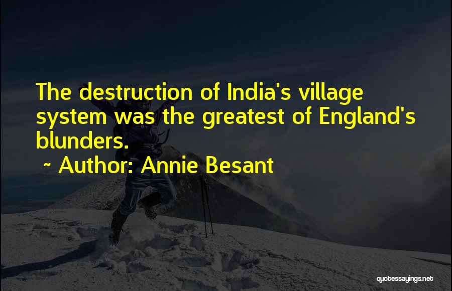 Blunders Quotes By Annie Besant