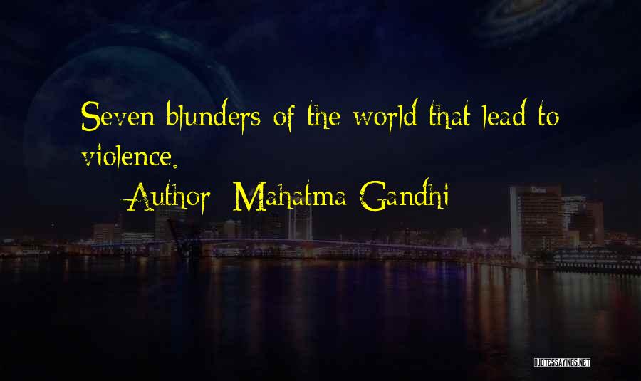 Blunders Quotes By Mahatma Gandhi