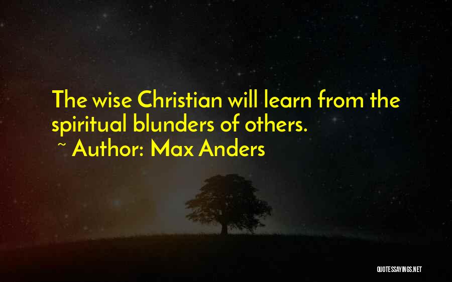 Blunders Quotes By Max Anders