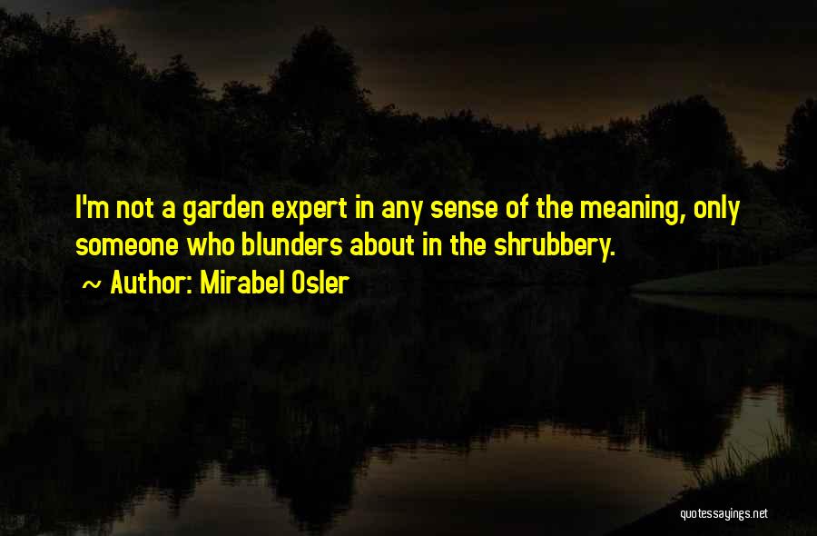 Blunders Quotes By Mirabel Osler