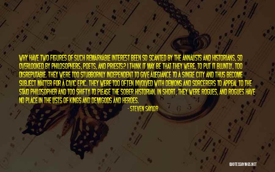 Bluntly Quotes By Steven Saylor Bluntly Quotes By Steven Saylor
