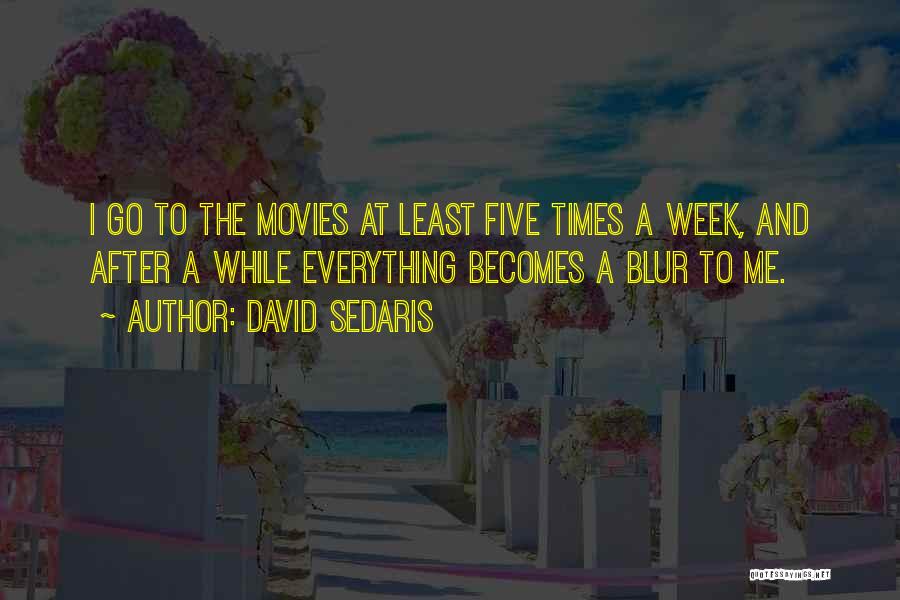 Blur Everything Out Quotes By David Sedaris