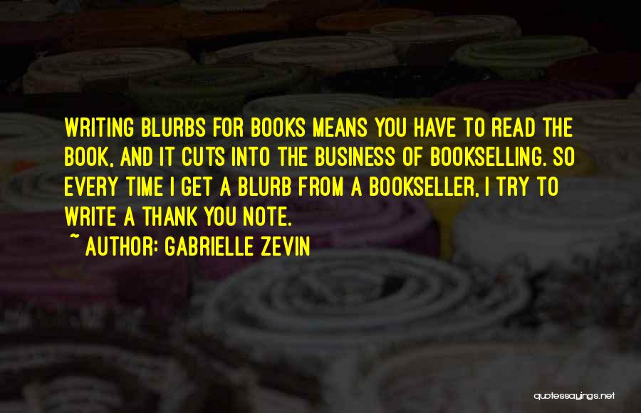 Blurb Quotes By Gabrielle Zevin