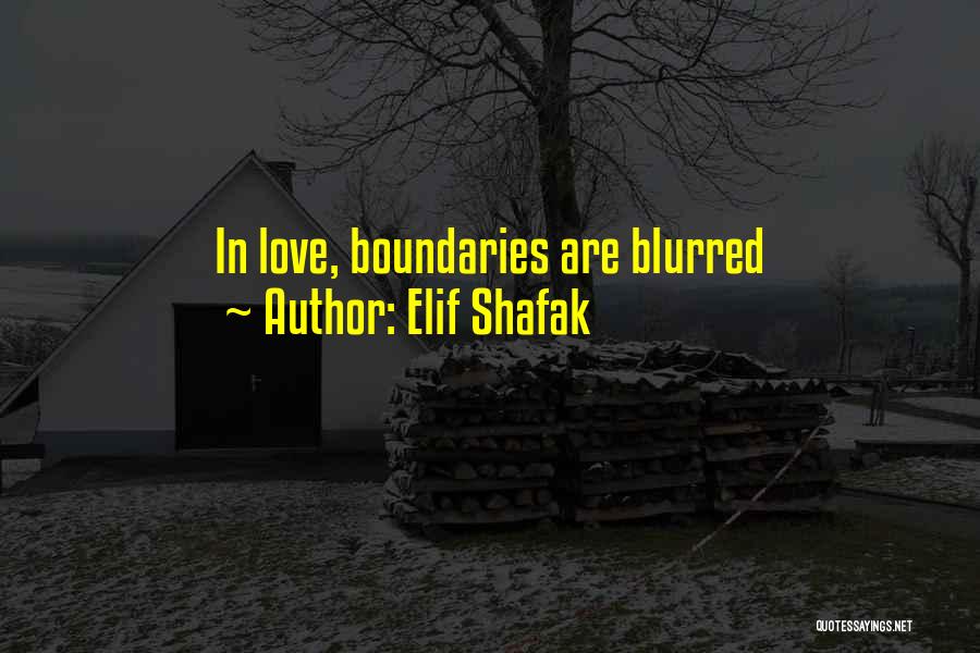 Blurred Love Quotes By Elif Shafak