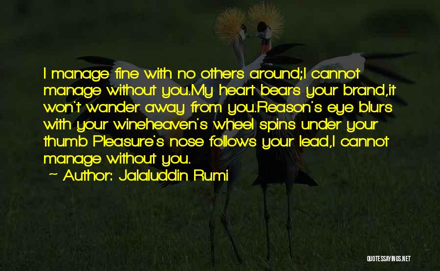 Blurs Quotes By Jalaluddin Rumi