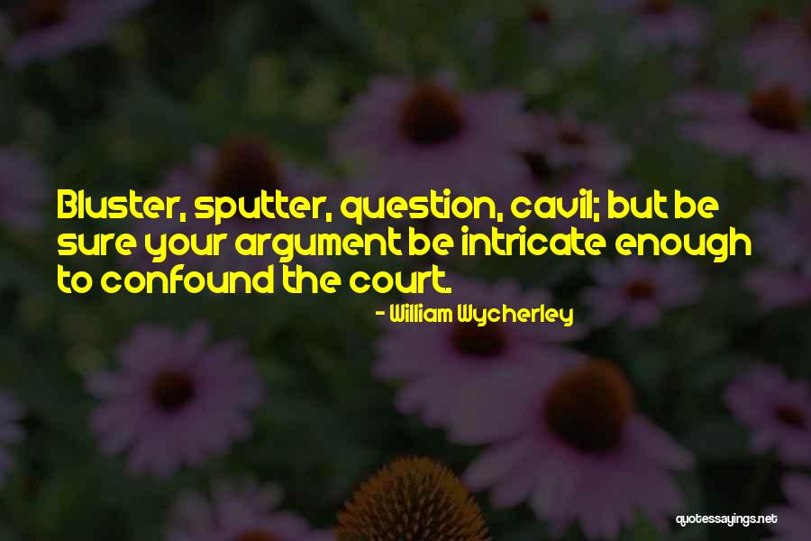 Bluster Quotes By William Wycherley