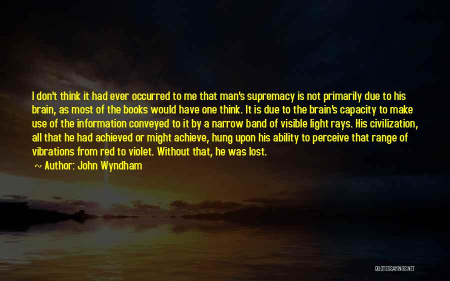 Blutarsky For President Quotes By John Wyndham