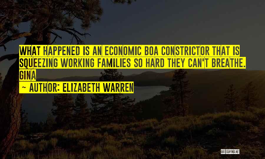 Boa Constrictor Quotes By Elizabeth Warren