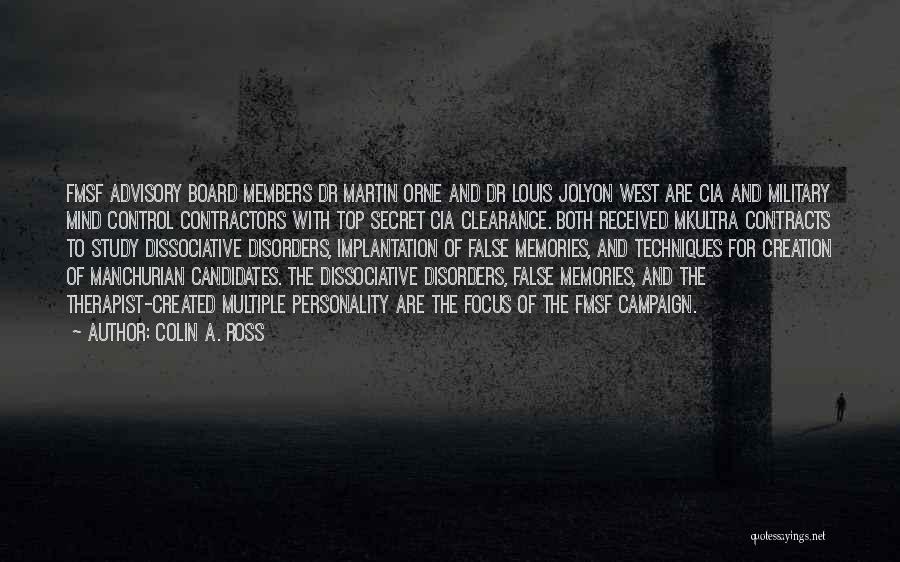 Board Members Quotes By Colin A. Ross