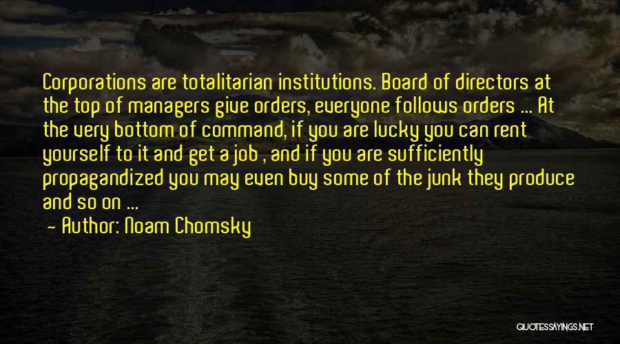 Board Of Directors Quotes By Noam Chomsky