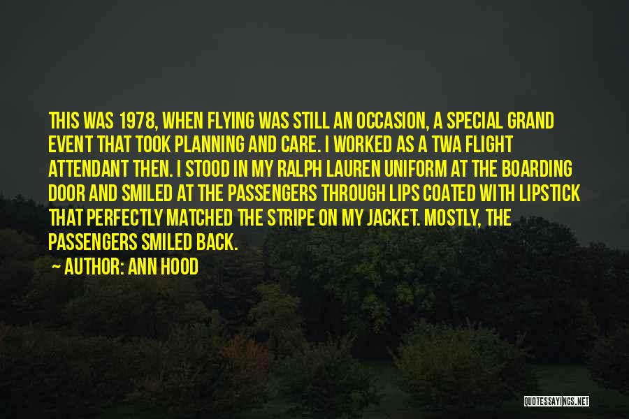 Boarding Flight Quotes By Ann Hood