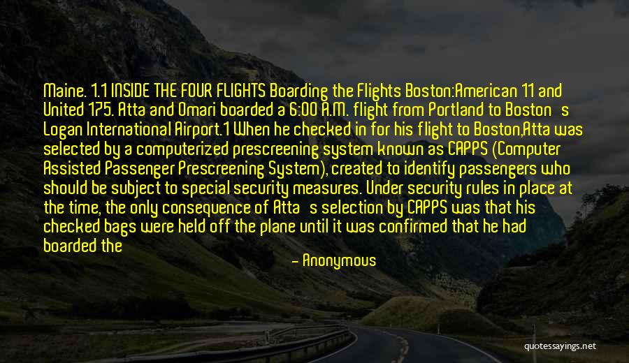 Boarding Flight Quotes By Anonymous