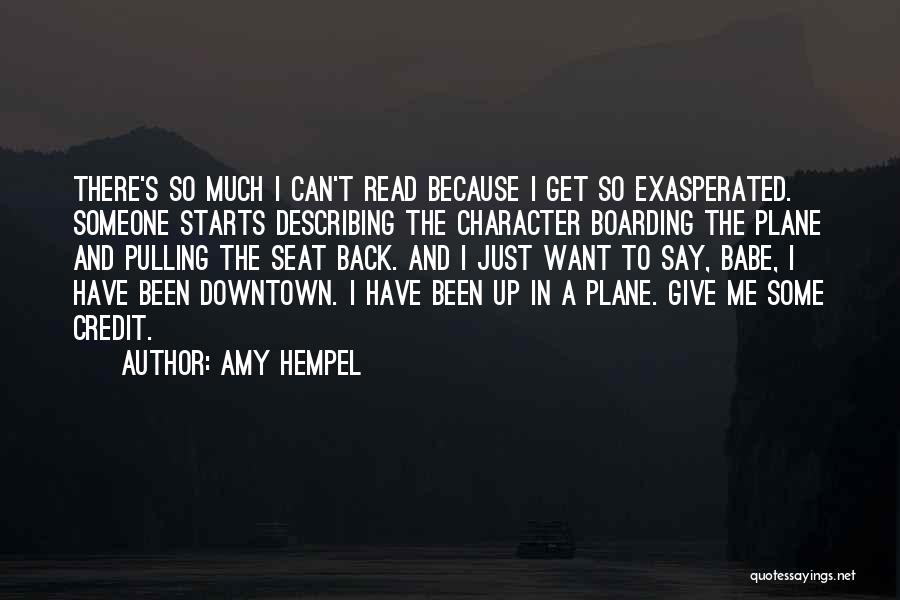 Boarding Quotes By Amy Hempel