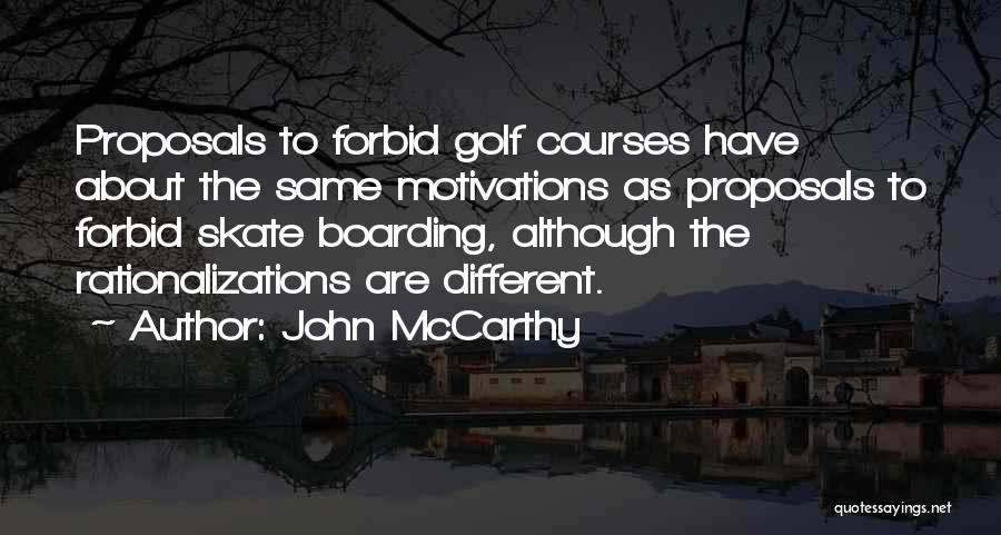 Boarding Quotes By John McCarthy