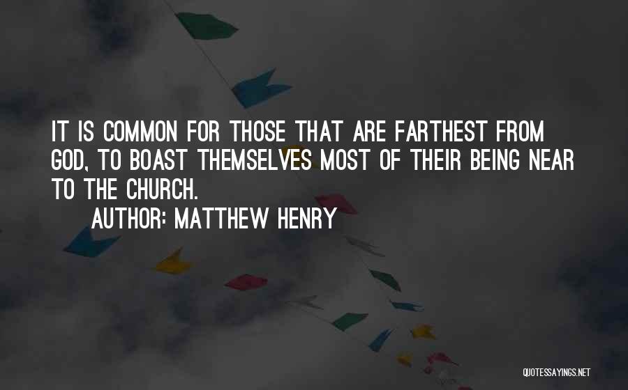 Boast Quotes By Matthew Henry