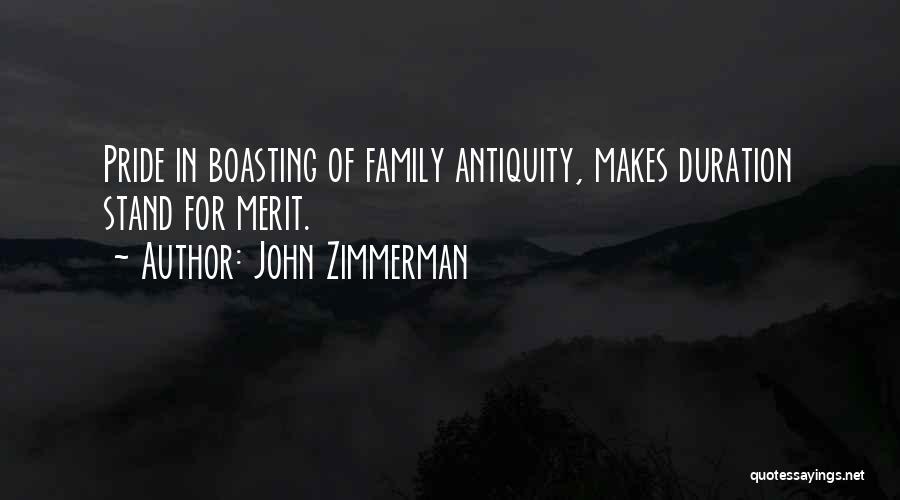 Boasting Quotes By John Zimmerman