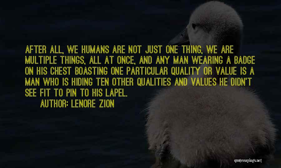 Boasting Quotes By Lenore Zion