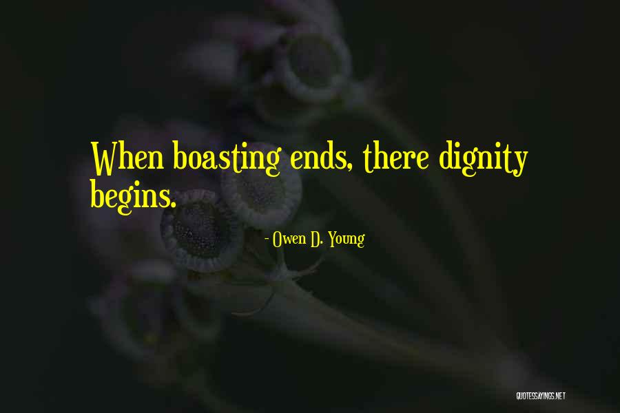 Boasting Quotes By Owen D. Young