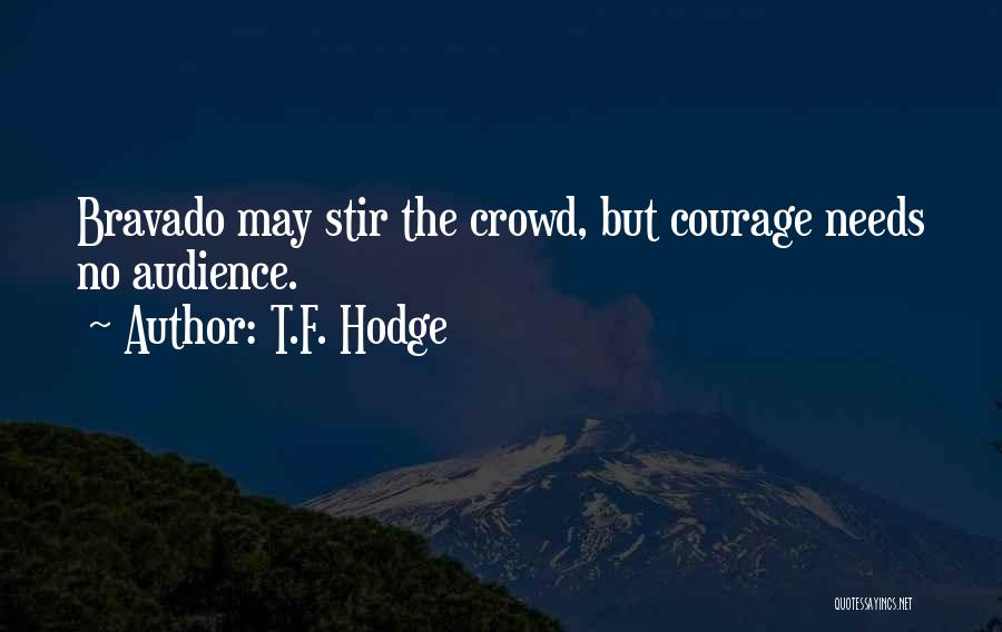 Boasting Quotes By T.F. Hodge
