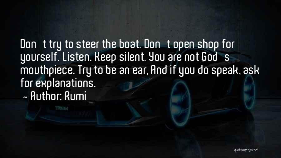 Boat Inspirational Quotes By Rumi