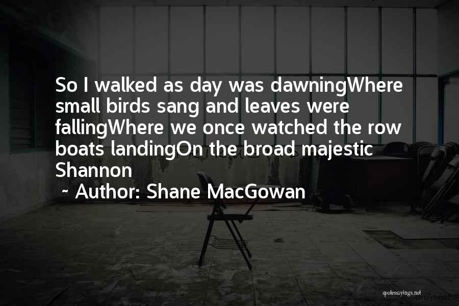 Boats Quotes By Shane MacGowan
