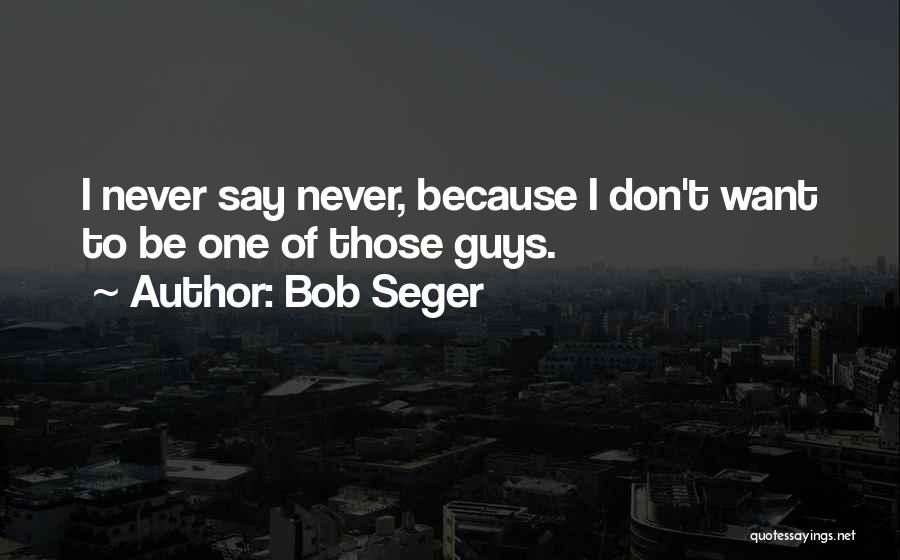 Bob Seger Quotes 369939