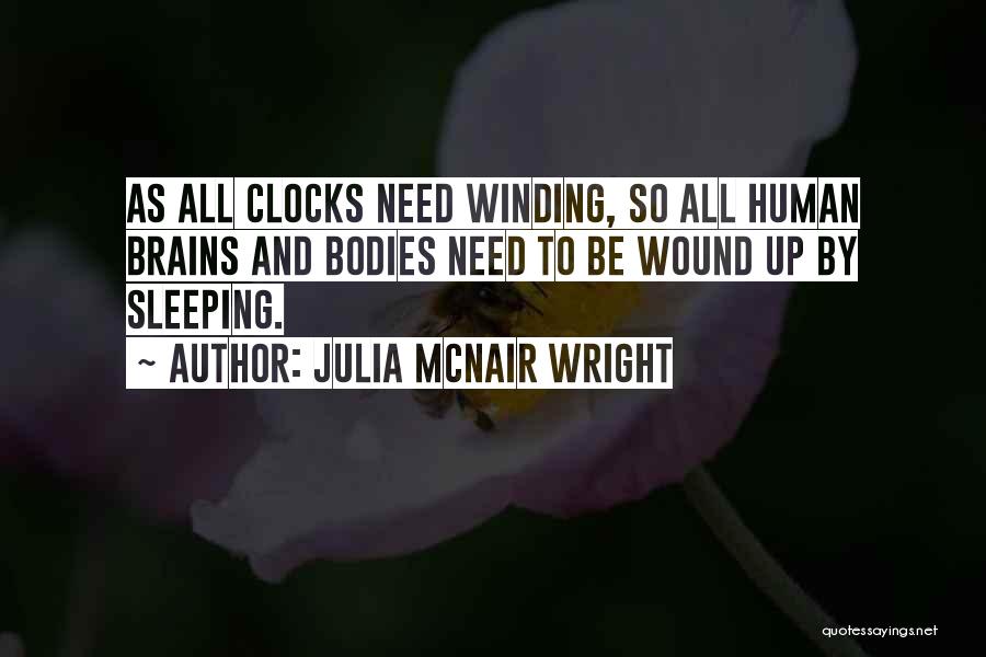 Body And Brain Quotes By Julia McNair Wright