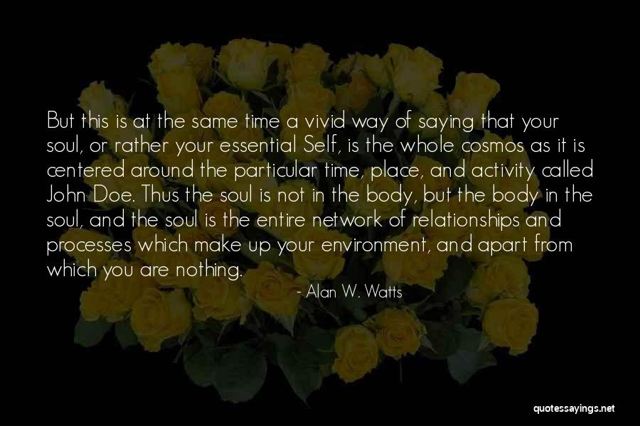 Body And Environment Quotes By Alan W. Watts