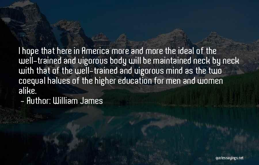 Body And Fitness Quotes By William James