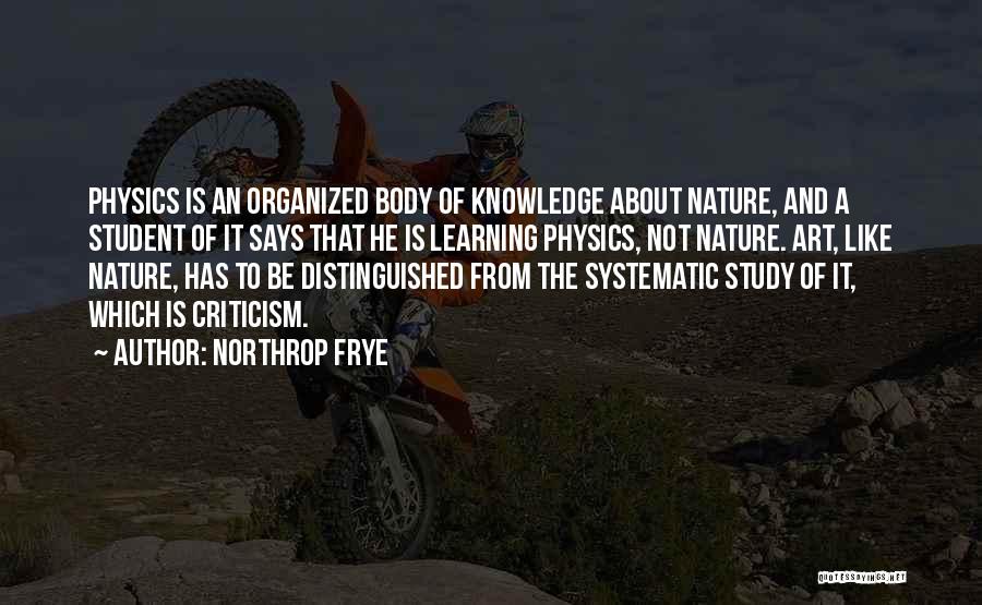 Body And Nature Quotes By Northrop Frye