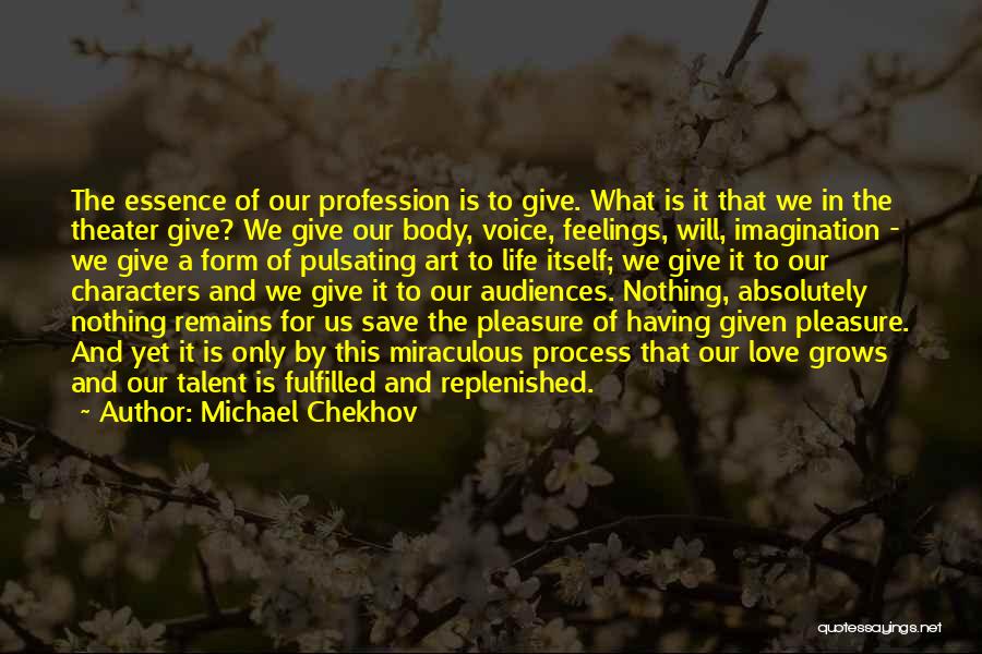 Body Is Art Quotes By Michael Chekhov