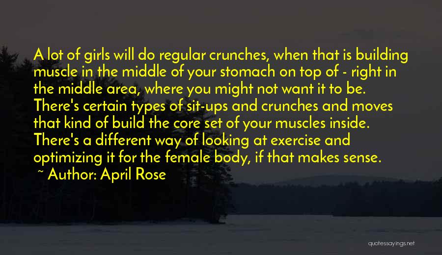 Body Muscles Quotes By April Rose