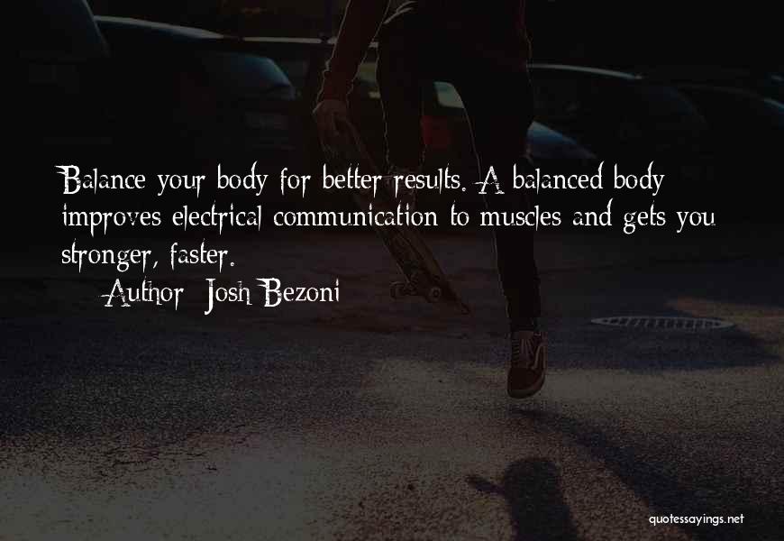Body Muscles Quotes By Josh Bezoni